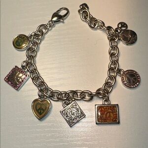 Retired Brighton Peace Charm Bracelet